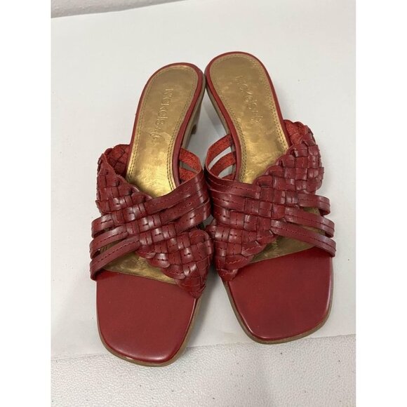 Nickels soft red leather sandals size 6 - Picture 2 of 6